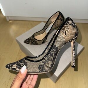 Jimmy Choi Romy 100 black Lace